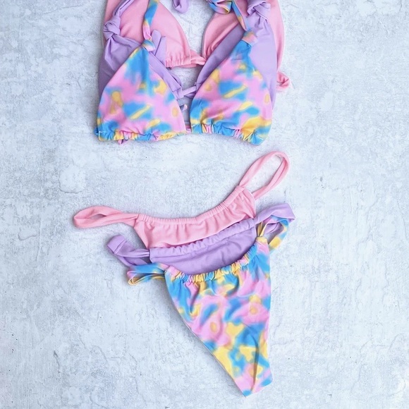 Rainbow pastel bikini - Picture 3 of 3